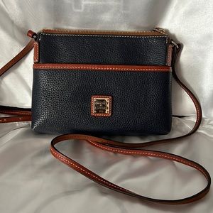 Dooney and Bourke Small Crossbody Blue Pebble Leather Bag